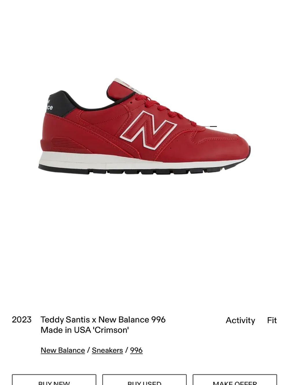 New Balance 996 Men's Sneaker